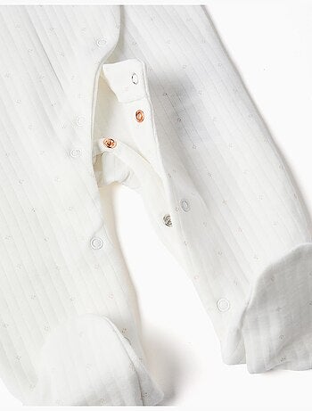 Pelele acanalado de algodón acolchado