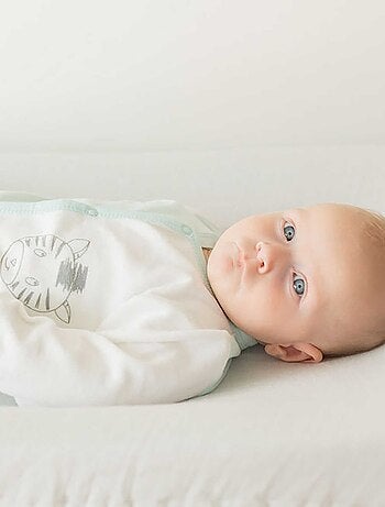 Pelele apertura delantera motivo cebra