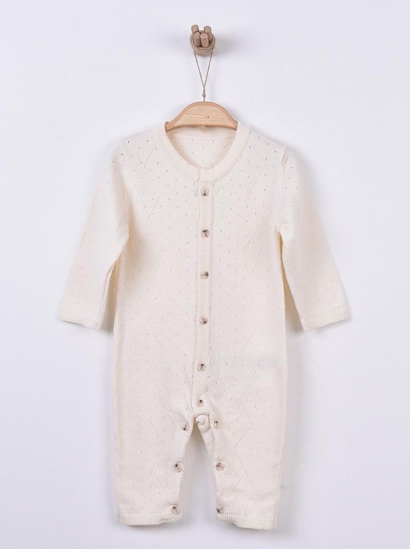 Pelele bebé en punto de algodón orgánico | kitikate Beige - Kiabi