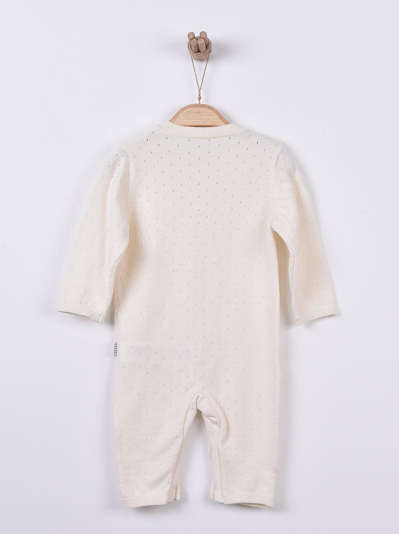 Pelele bebé en punto de algodón orgánico | kitikate Beige - Kiabi