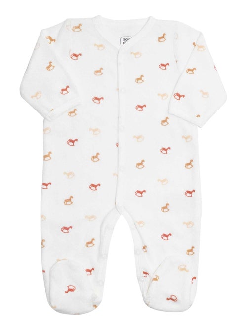 Pelele bebé motivos tendencia de caballitos de balancín - Kiabi