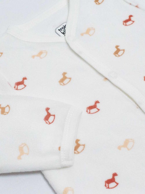 Pelele bebé motivos tendencia de caballitos de balancín - Kiabi