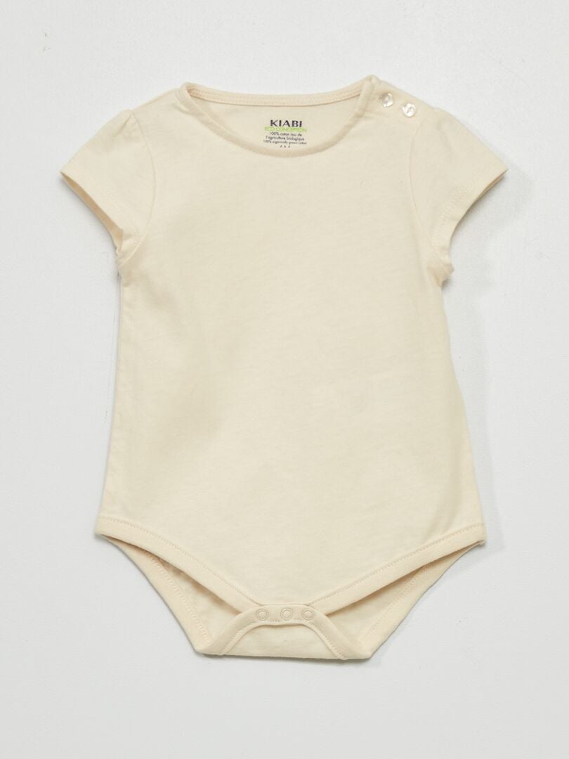 Pelele + body + diadema - 3 piezas BEIGE - Kiabi
