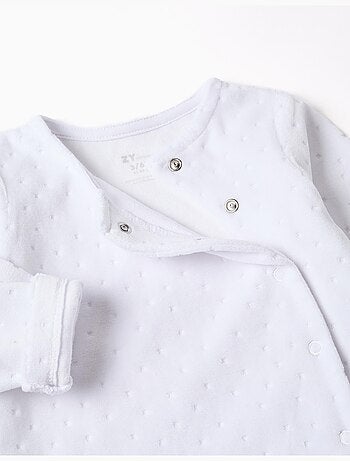 Pelele Cardado Confortable Blanco
