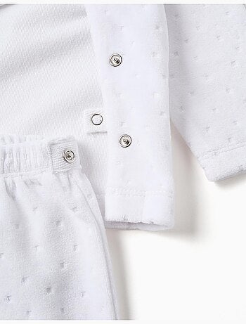 Pelele Cardado Confortable Blanco