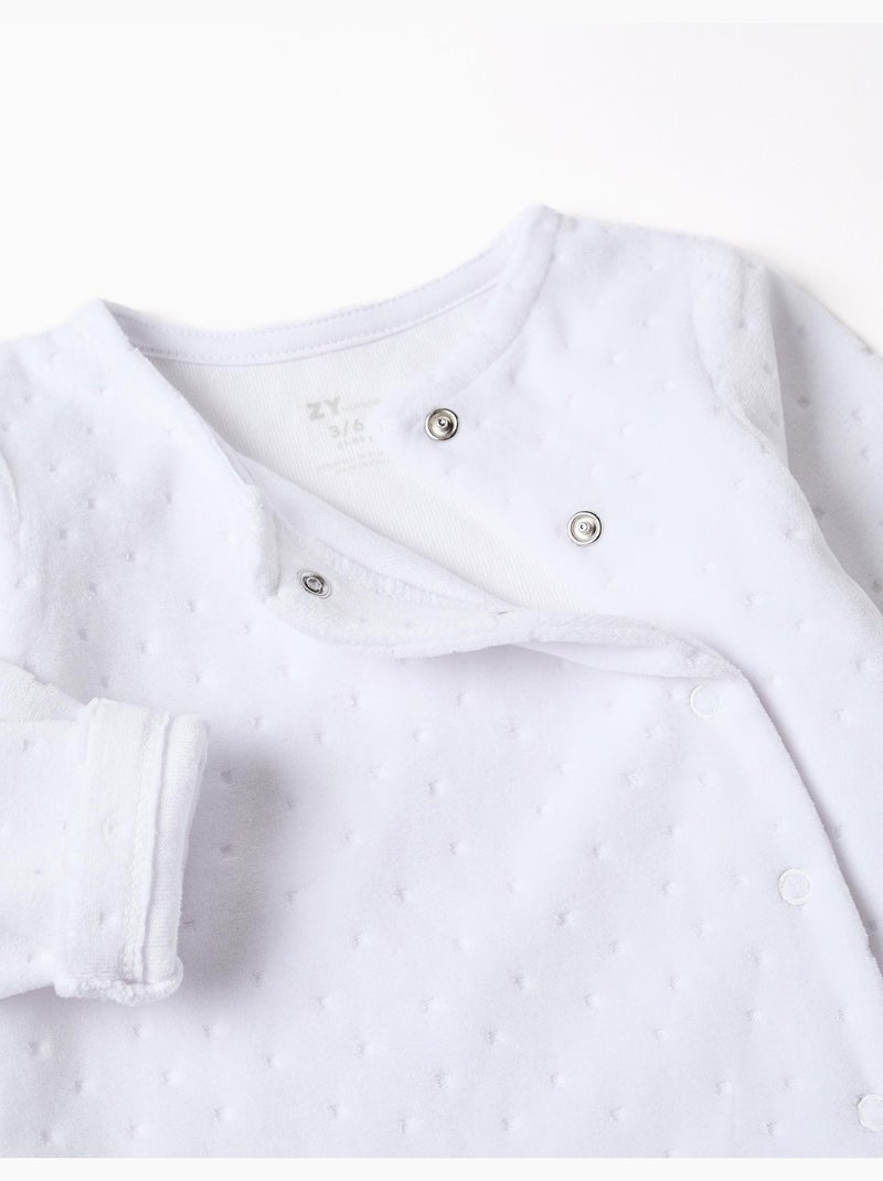 Pelele Cardado Confortable Blanco Blanco - Kiabi