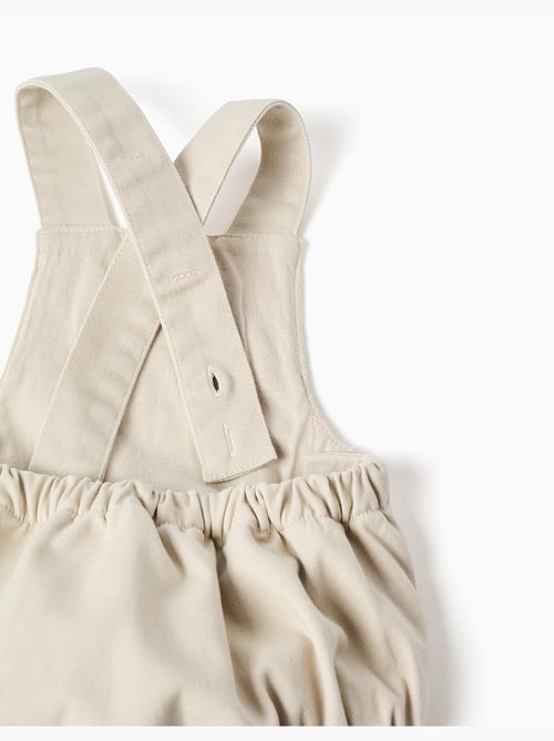 Pelele cómodo de algodón, beige - Kiabi