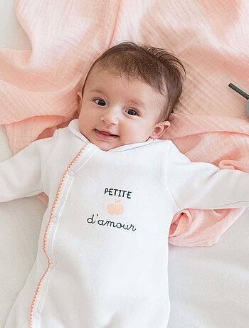 Pelele con apertura delantera de terciopelo