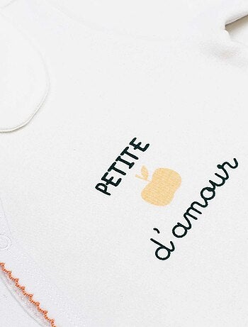 Pelele con apertura delantera de terciopelo