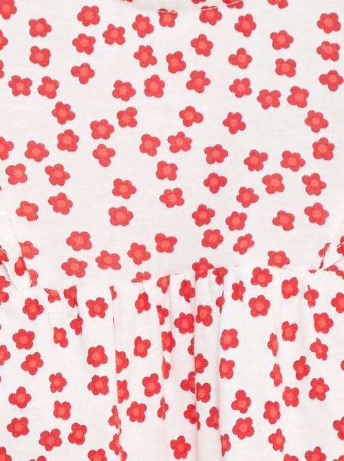 Pelele con volantes y bolsillos - Kiabi