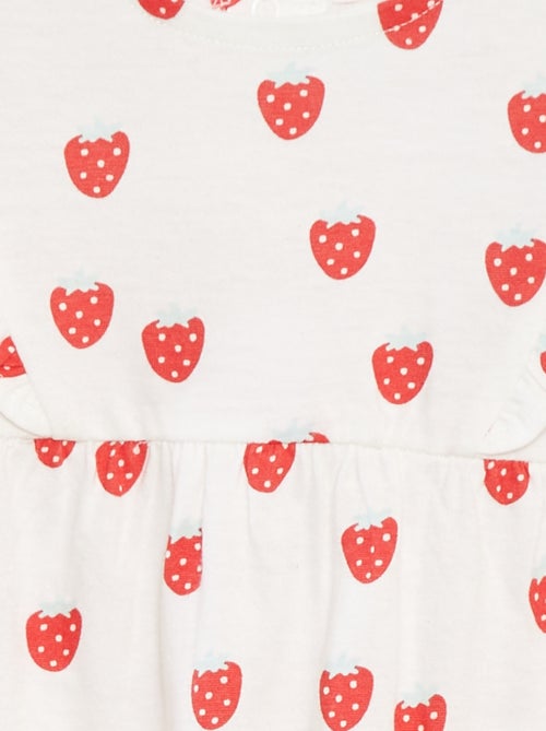 Pelele con volantes y bolsillos - Kiabi