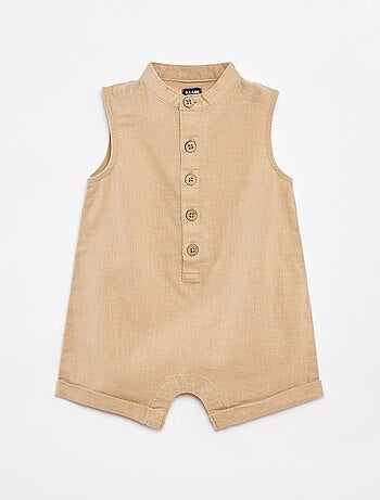 Pelele corto con cuello mao