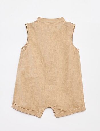 Pelele corto con cuello mao