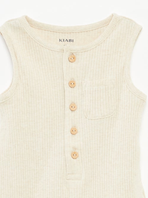 Pelele corto estampado - Kiabi