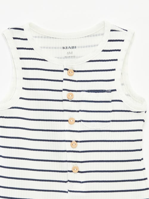 Pelele corto estampado - Kiabi