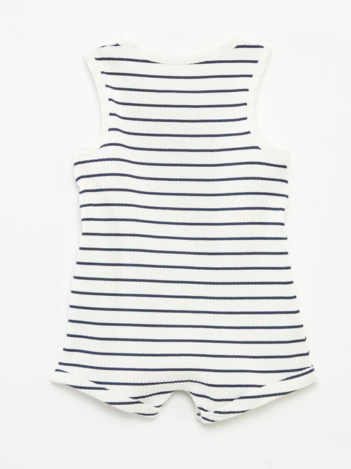 Pelele corto estampado - Kiabi