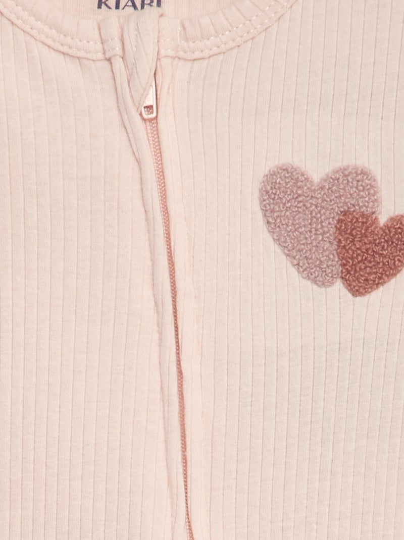 Pelele corto ROSA - Kiabi