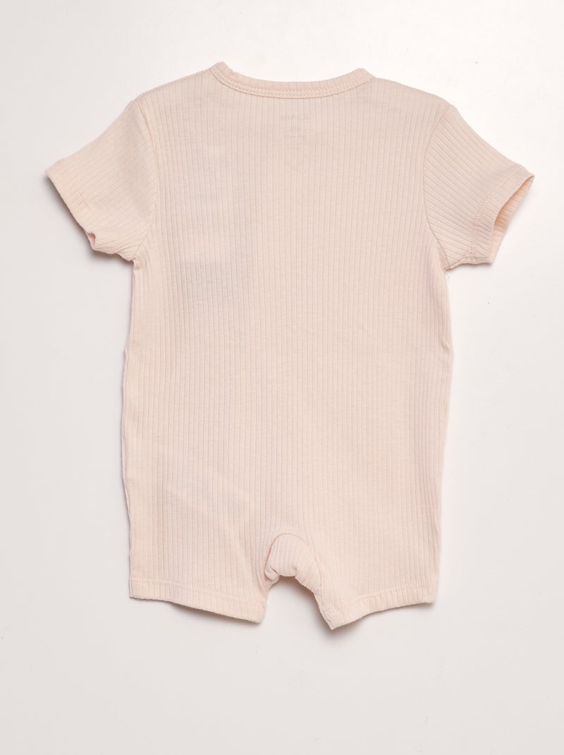 Pelele corto ROSA - Kiabi