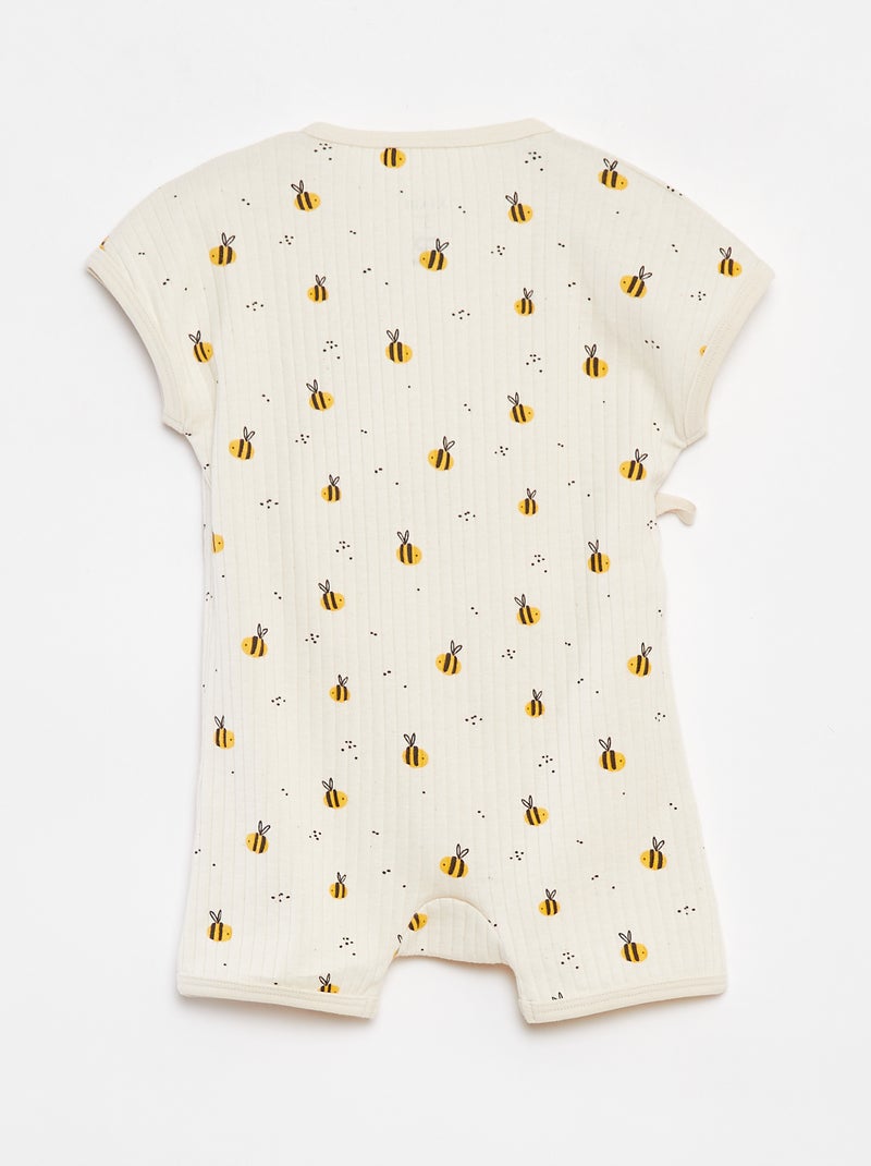 Pelele cruzado - cradle to cradle BLANCO - Kiabi