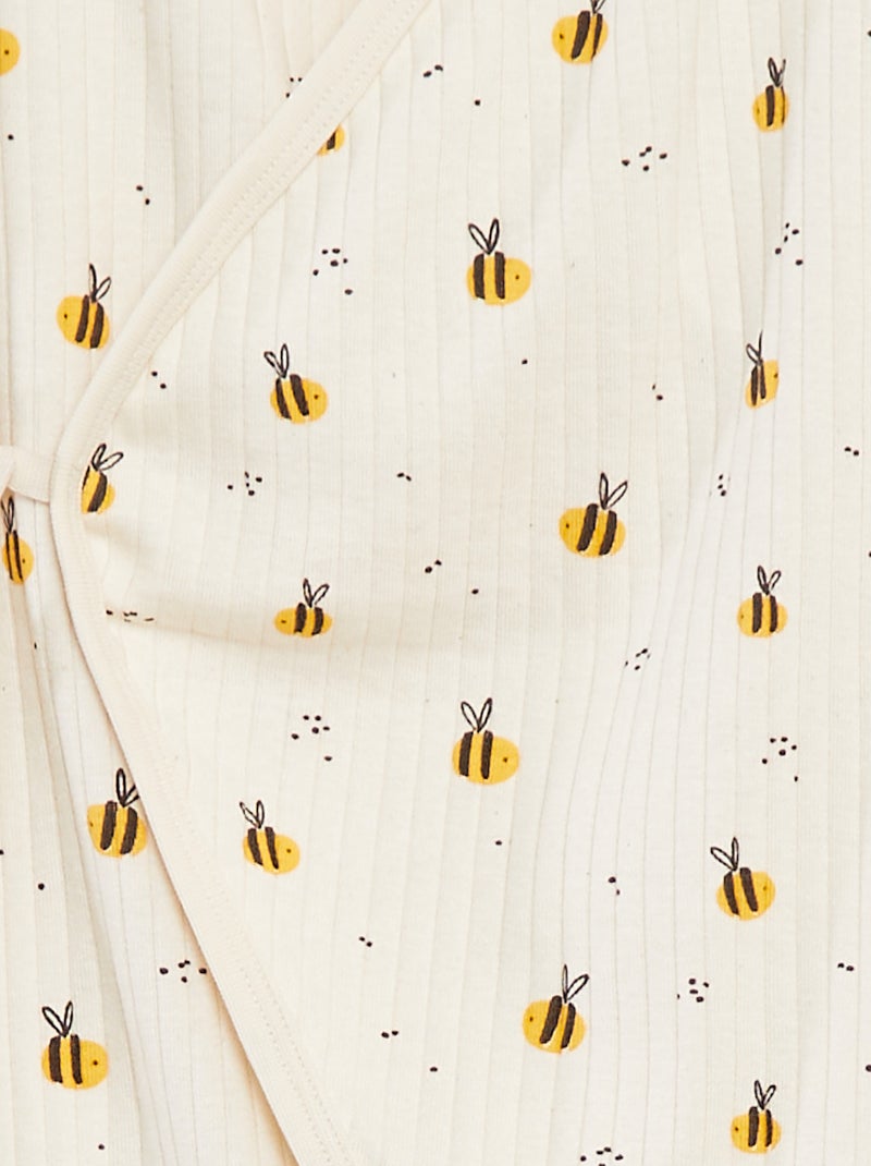 Pelele cruzado - cradle to cradle BLANCO - Kiabi