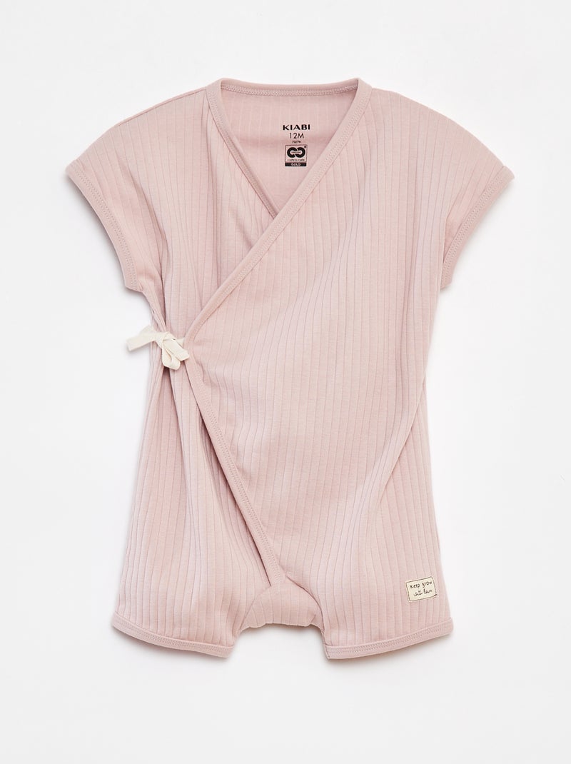 Pelele cruzado - cradle to cradle ROSA - Kiabi