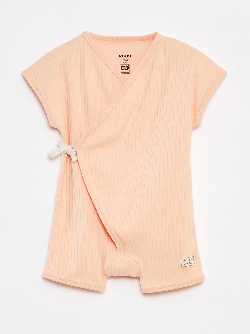 Pelele cruzado NARANJA - Kiabi