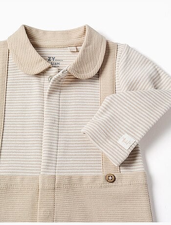 Pelele de algodón acanalado