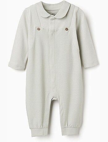 Pelele de algodón acanalado