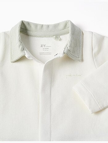 Pelele de algodón acanalado