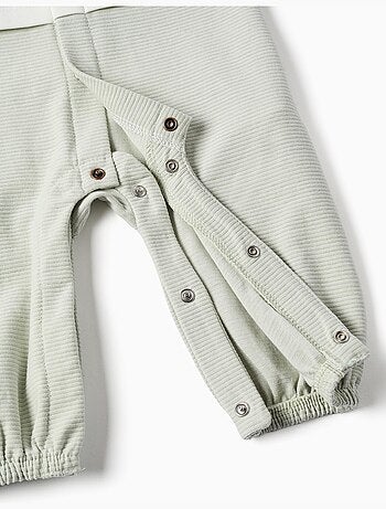 Pelele de algodón acanalado