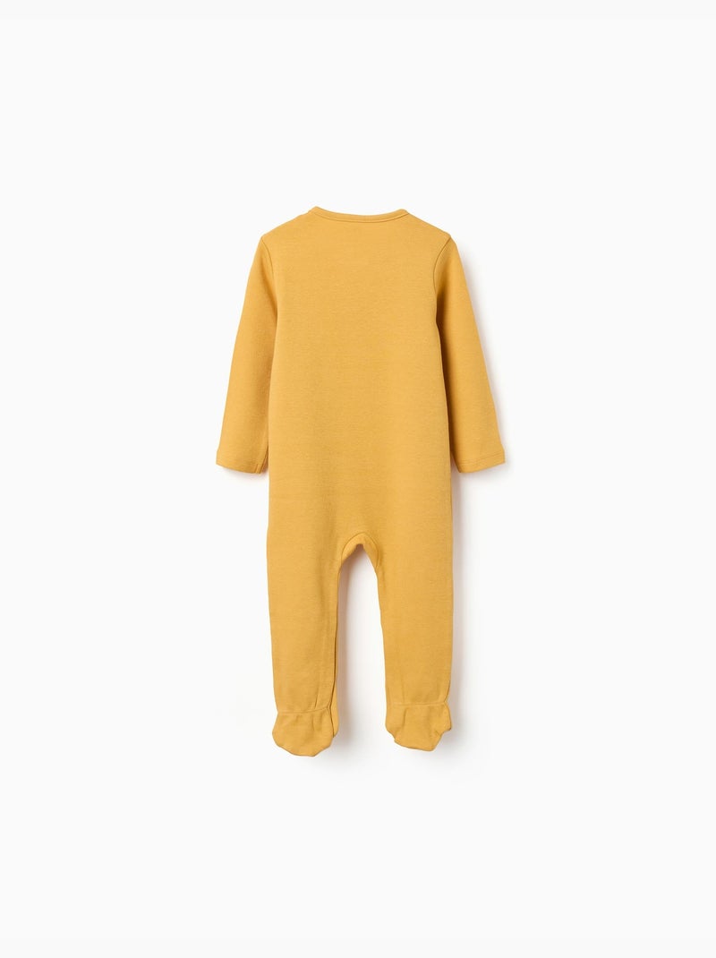 Pelele de algodón con estampado Amarillo - Kiabi