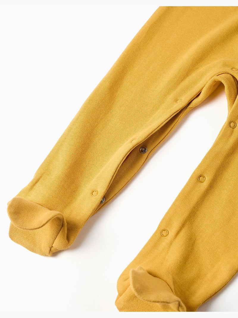 Pelele de algodón con estampado Amarillo - Kiabi