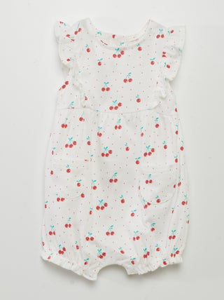 Pelele de algodón con estampado