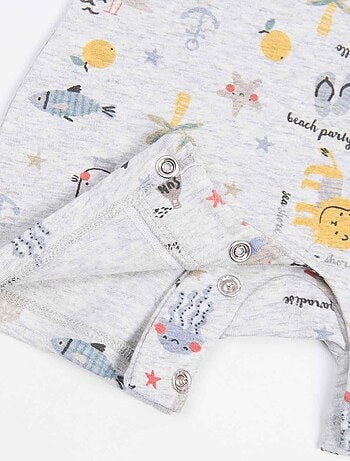 Pelele de algodón orgánico, verano | Kitikate