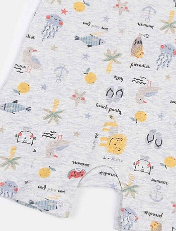 Pelele de algodón orgánico, verano | Kitikate