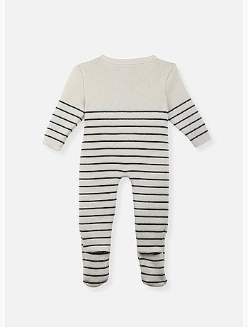 Pelele de bebé con pies - colección «petits marins»