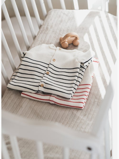 Pelele de bebé con pies - colección «petits marins» - Kiabi Pelele de bebé con pies - colección «petits marins» - Kiabi