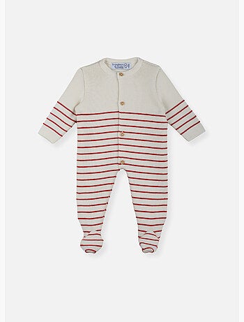 Pelele de bebé con pies - colección «petits marins»