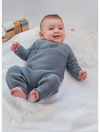 Pelele de bebé en algodón - colección «petits chats»