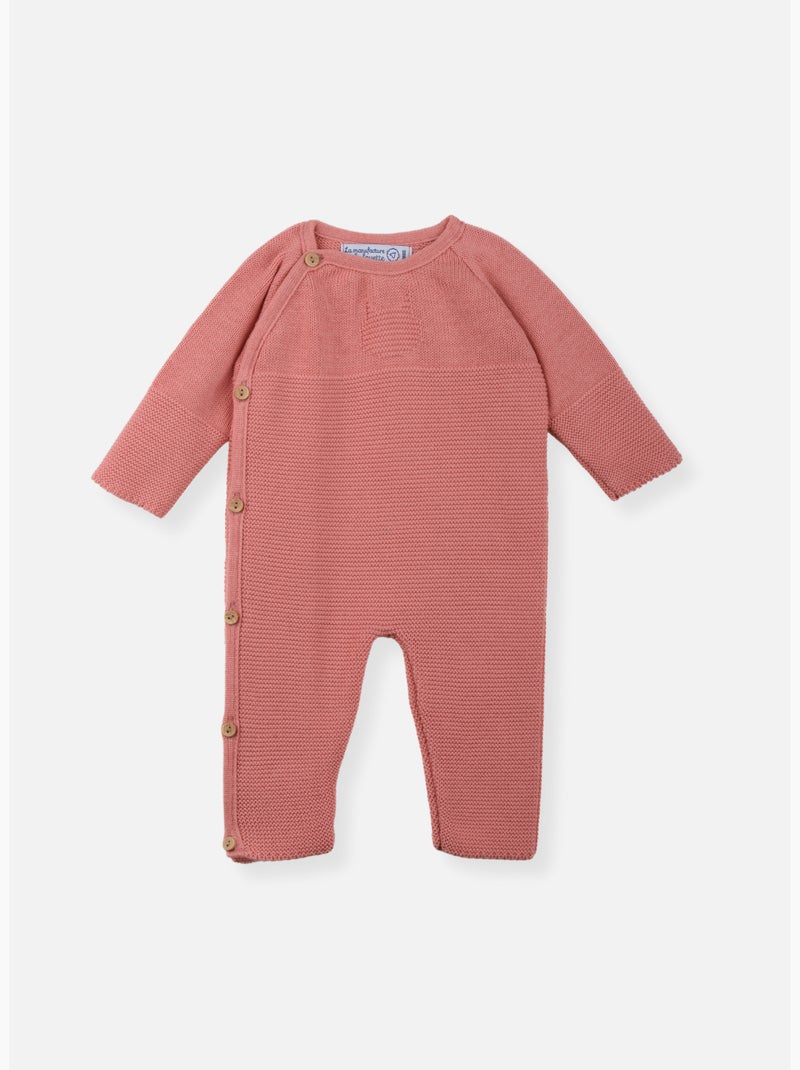 Pelele de bebé en algodón - colección «petits chats» Rosa - Kiabi