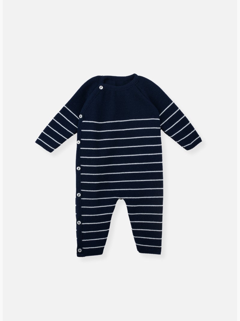 Pelele de bebé marinero Azul Azul marino Blanco - Kiabi