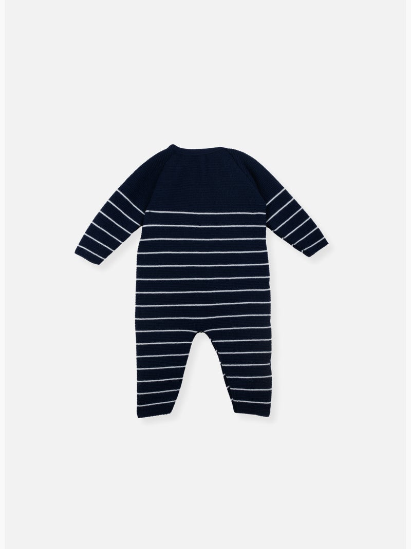 Pelele de bebé marinero Azul Azul marino Blanco - Kiabi