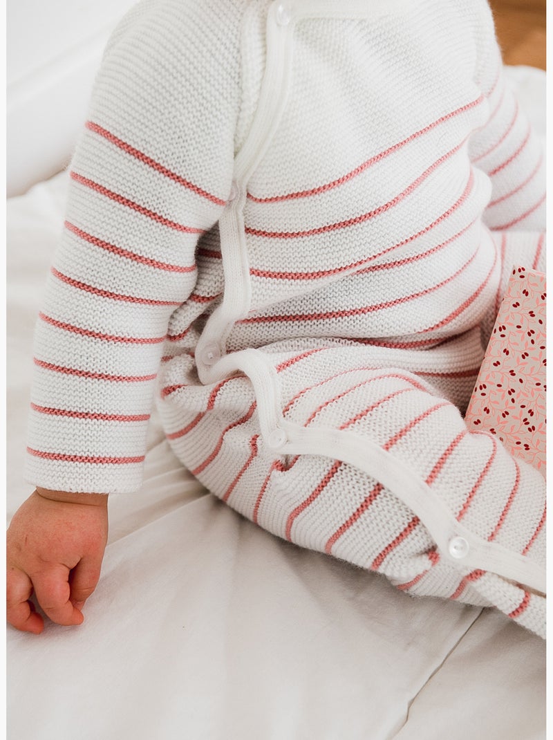 Pelele de bebé marinero Blanco Rosa claro - Kiabi