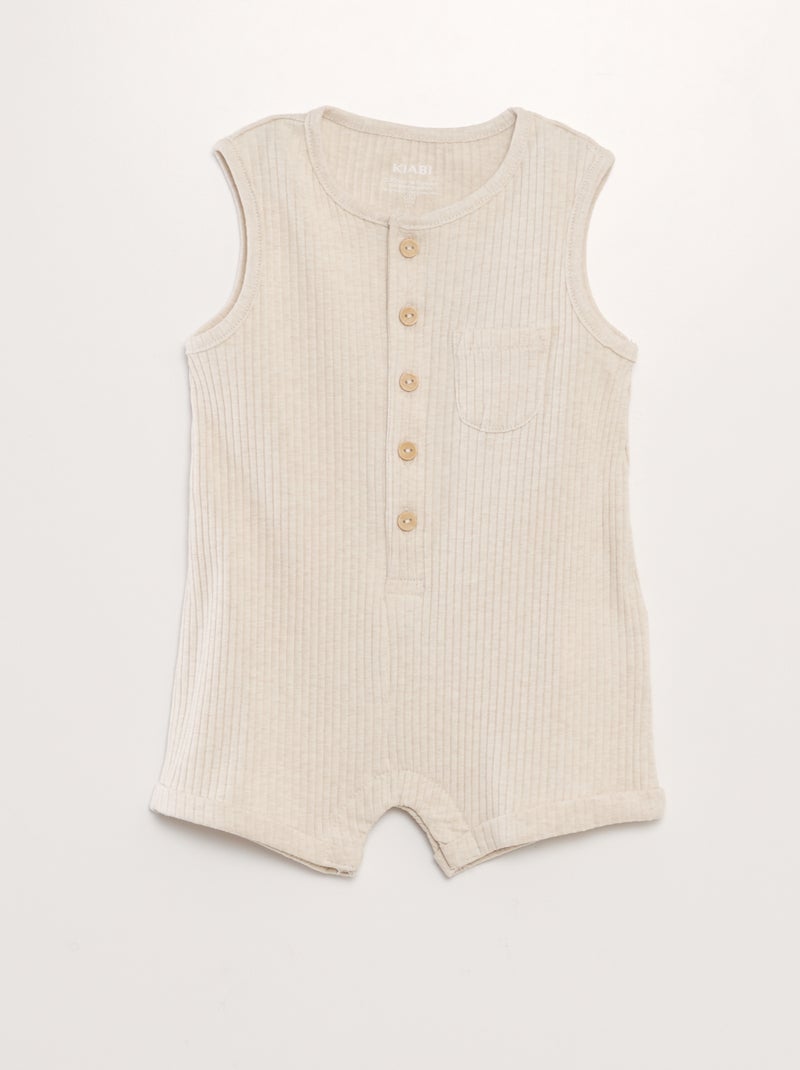 Pelele de canalé BEIGE - Kiabi