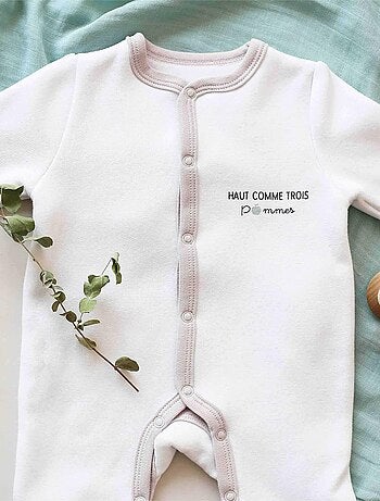 Pelele de felpa Haut comme trois pommes