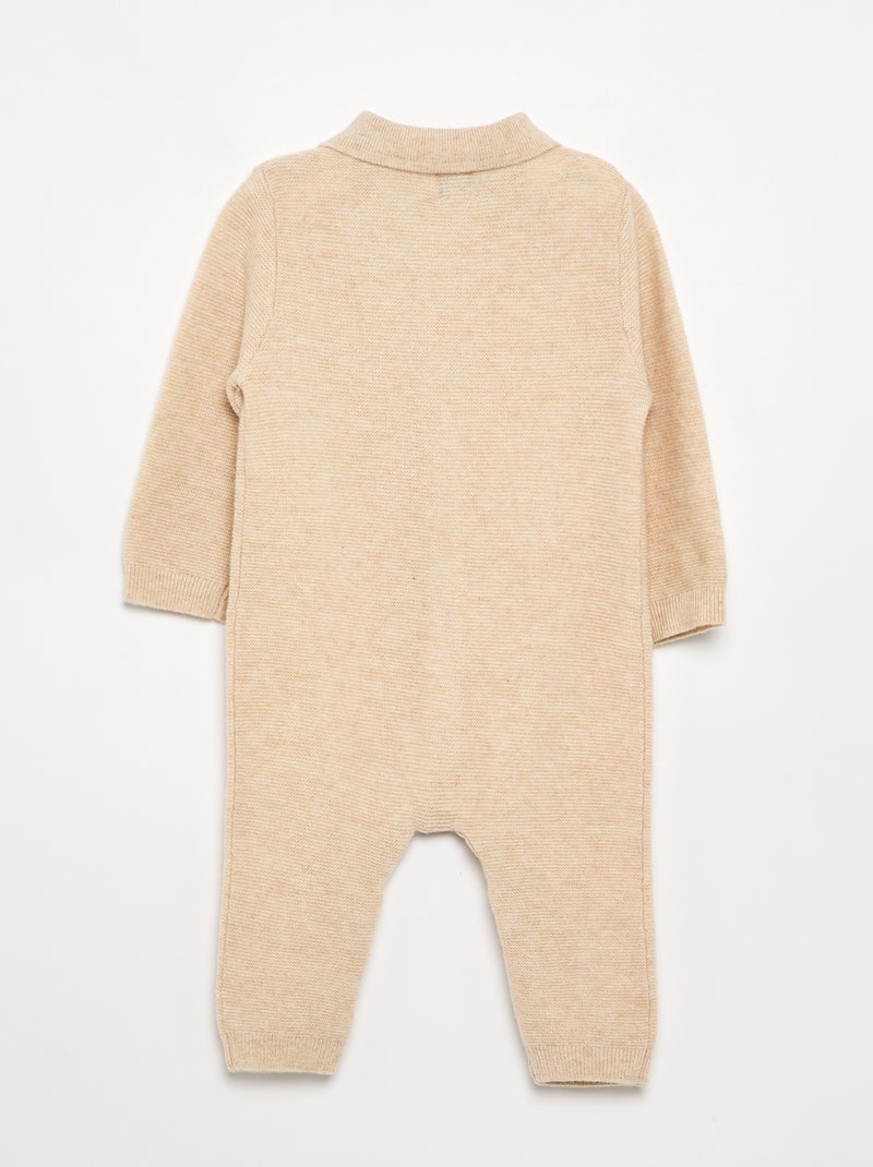 Pelele de lana y cachemira - Premium Beige - Kiabi