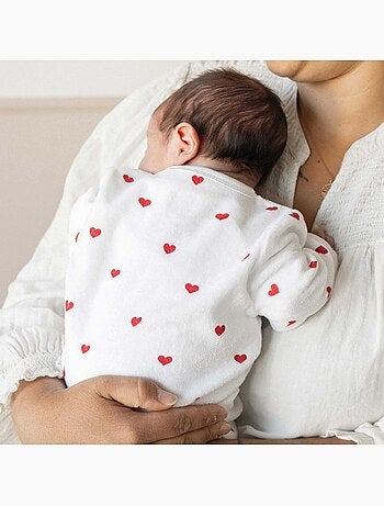 Pelele de manga larga - Corazones