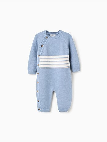 Pelele de punto a rayas