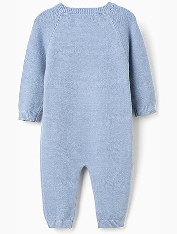 Pelele de punto a rayas