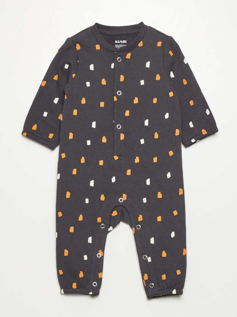 Pelele de punto con estampado de fantasía GRIS - Kiabi